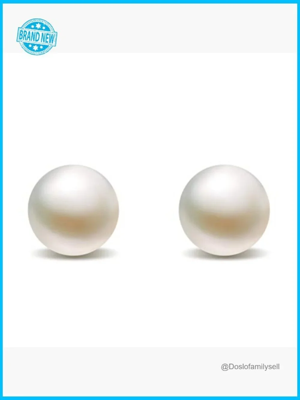 Round Stud Pearl Earrings Timeless Elegant Minimal Classic Gift